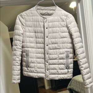Women's Cream Quilted Jacket
